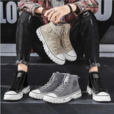 BritFlex™ Men’s High-Top Canvas Sneakers