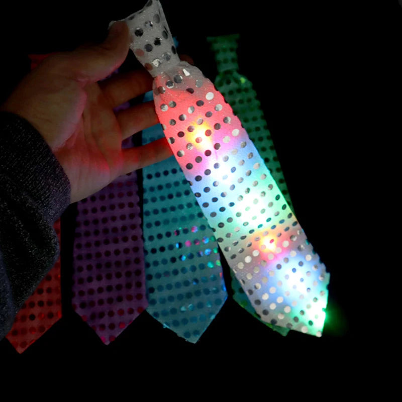 LED Flashing Party Tie
