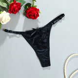Women Adjustable Satin G-Strings