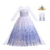 Girls Snow Queen Princess Costume
