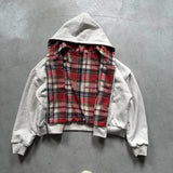 Unisex American Retro Zip Hoodie