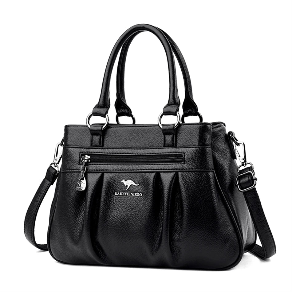 Triple Compartment Tote Bag
