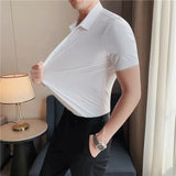 Men Stretch Short Sleeve Shirt