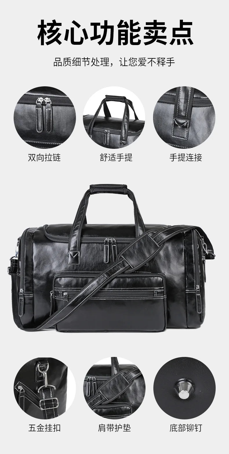 Premium Leather Travel Bag
