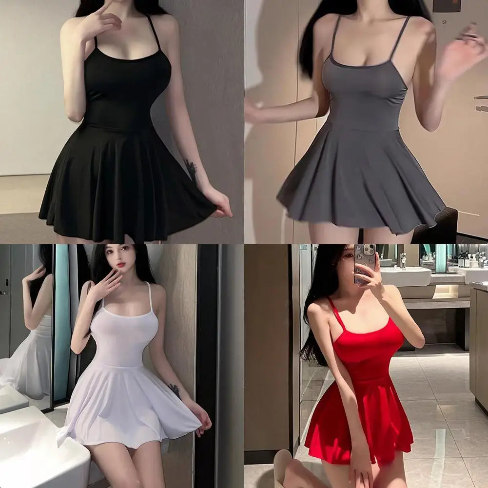 Aurora Lace Satin Nightdress