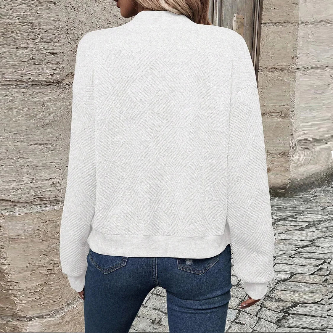 Casual Zipper Baseball Collar Women's Jacket