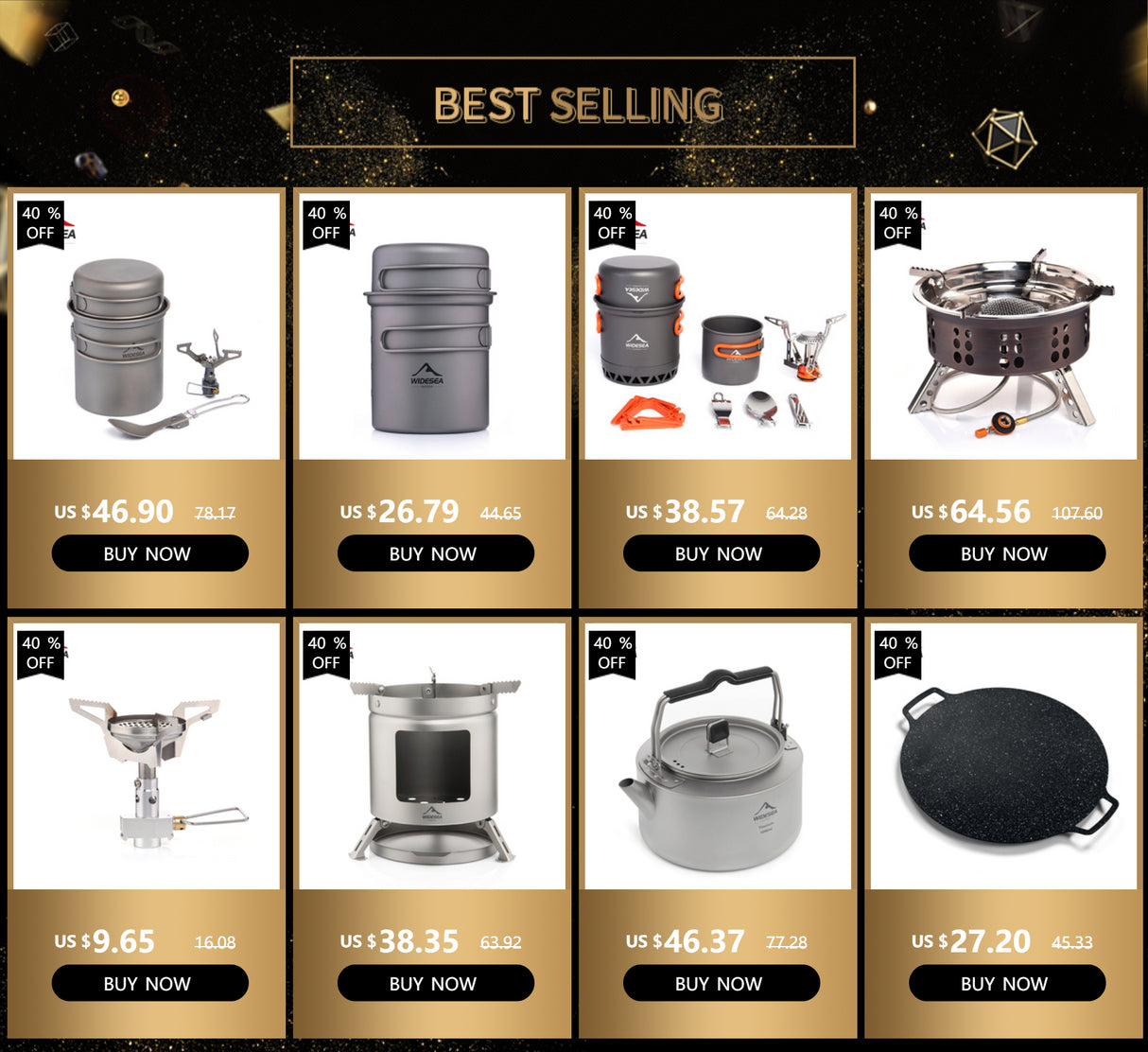 Widesea Camping Cookware Set