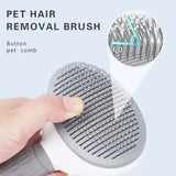 Self-Cleaning Pet Hair Remover Brush for Dogs & Cats