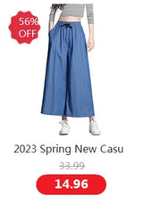 Women Vintage Wide Leg High Waist Jeans