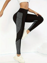 Mesh Colorblocked Women's Yoga Leggings – High Waist Tummy Control Pants