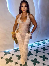 Women's Sequin Bodycon Maxi Dress