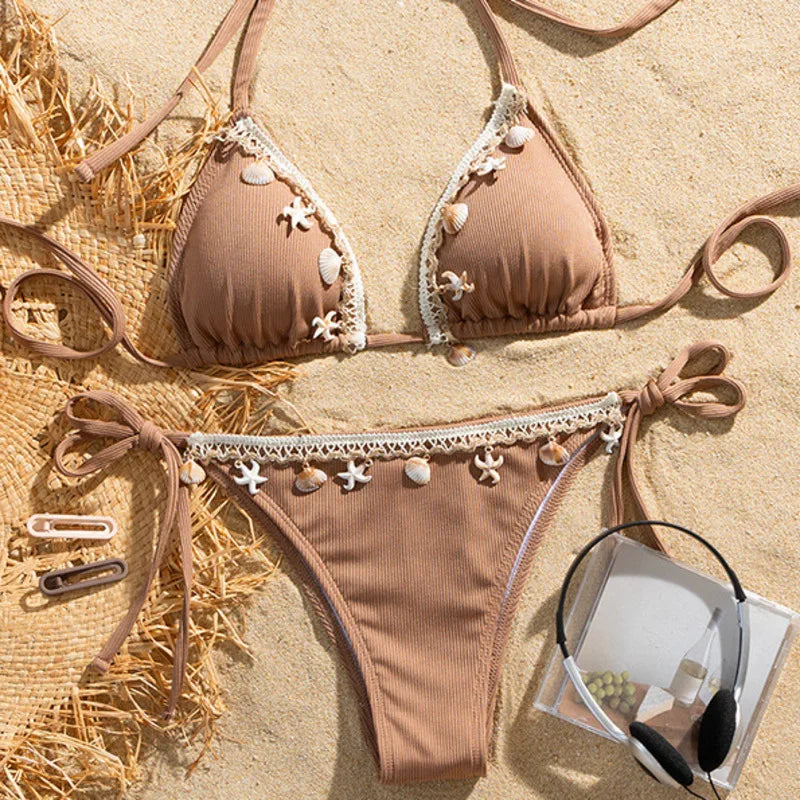 Sexy White Bikini Set