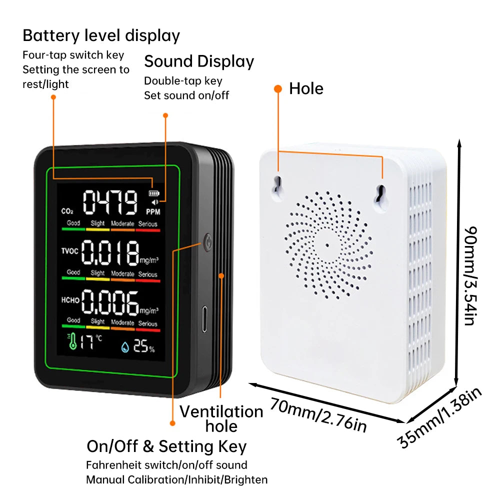 5-in-1 Air Quality Detector