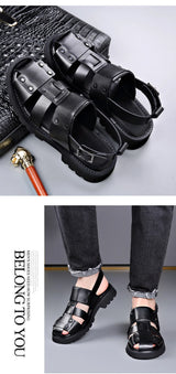 Executive Leather Gladiator Sandals