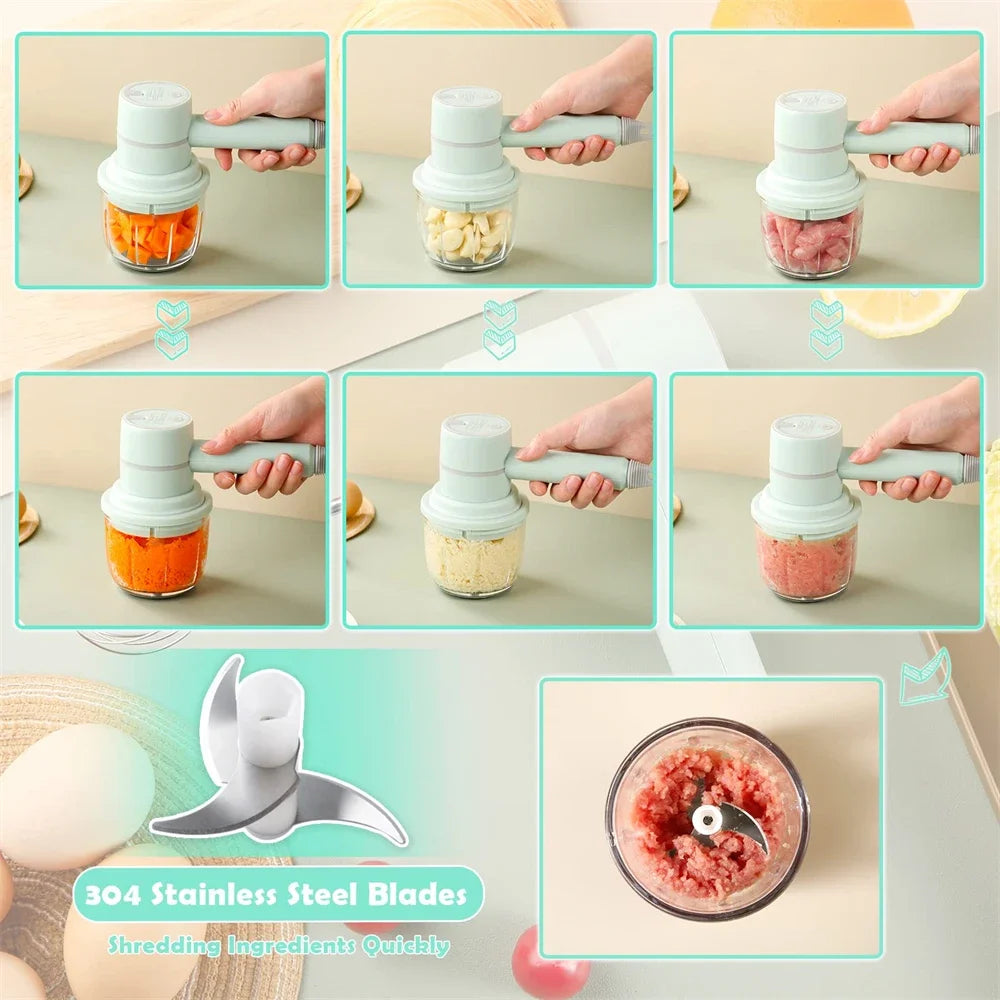Portable Food Processor Set