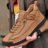 Men’s Comfortable Lace-Up Loafers – Casual Outdoor 2025