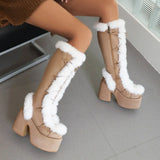 Platform Fur Boots