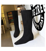 Korean Suede Knee High Boots