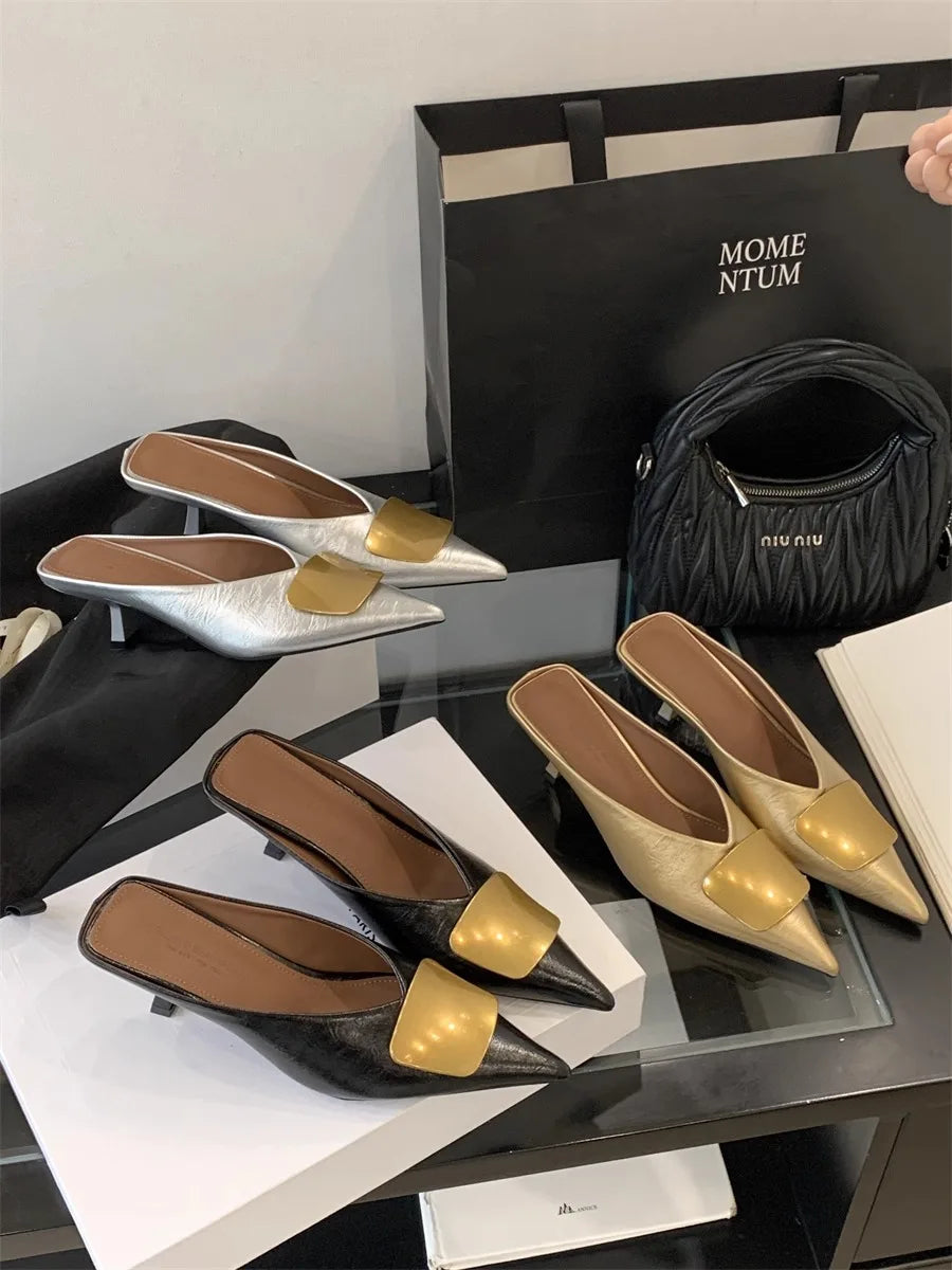Women’s Luxury Heeled Mules