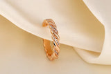 Luxury W Letter Gold Plated Ring