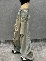 Ripped Retro Y2K High Waist Jeans