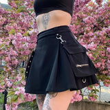 Women Gothic Patchwork Mini Skirt