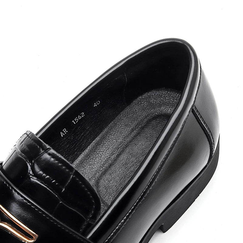 Men’s Black PU Leather Loafers