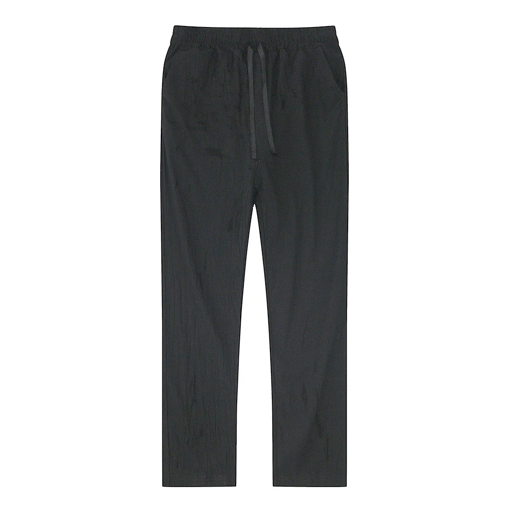 Men’s Solid Linen Trousers