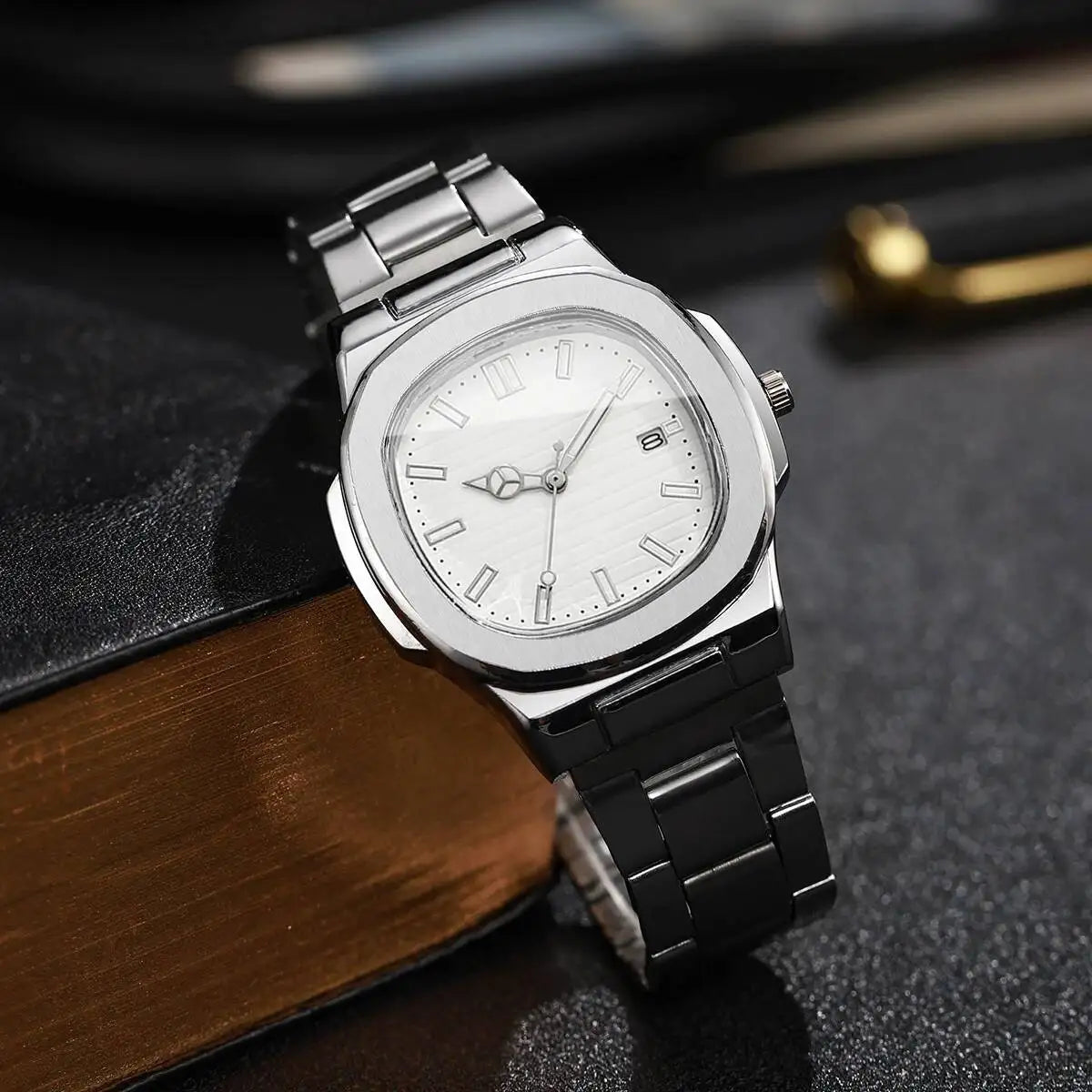 Men’s Square Dial Business Quartz Watch
