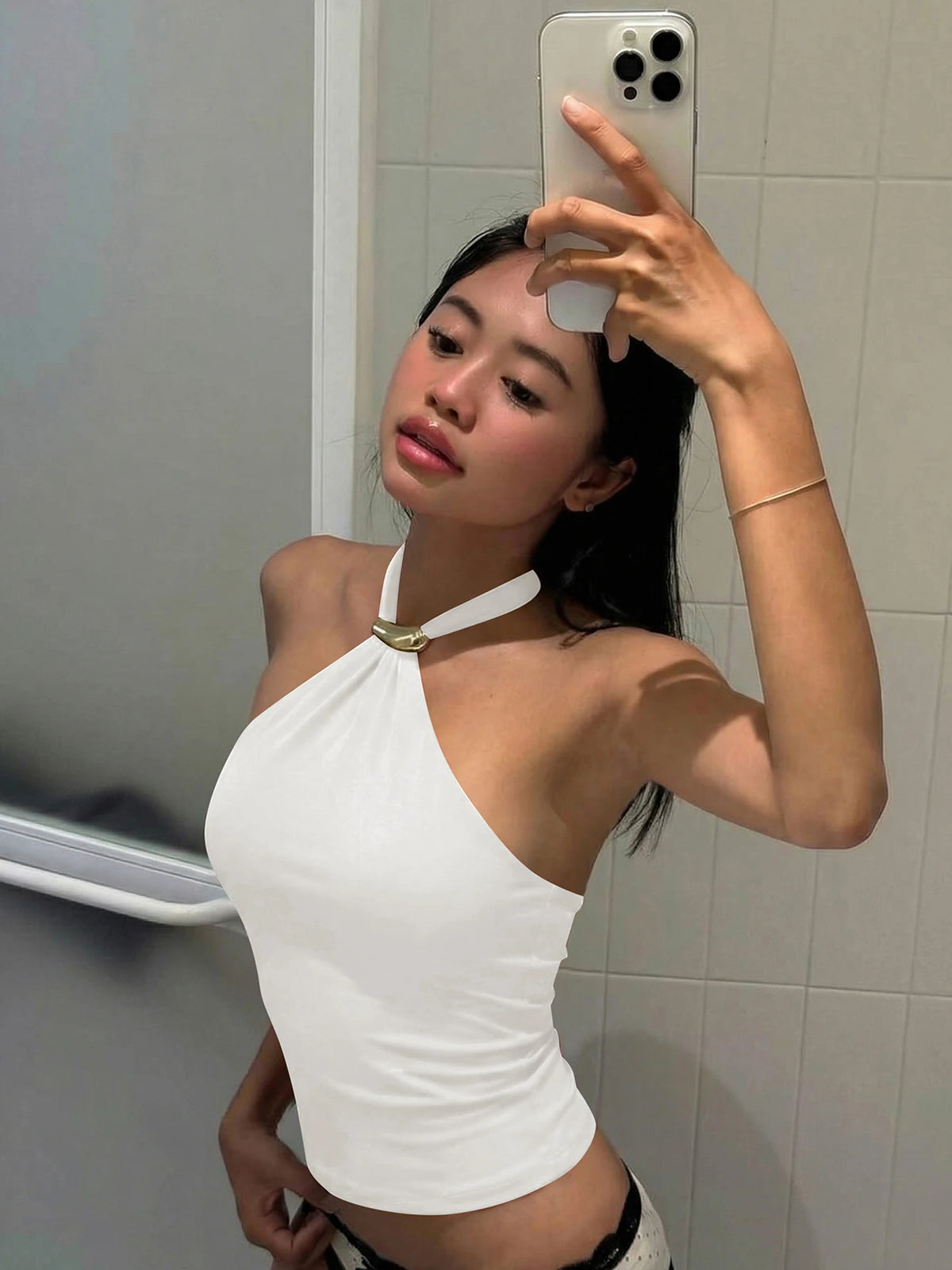 Women's Halter Crop Top