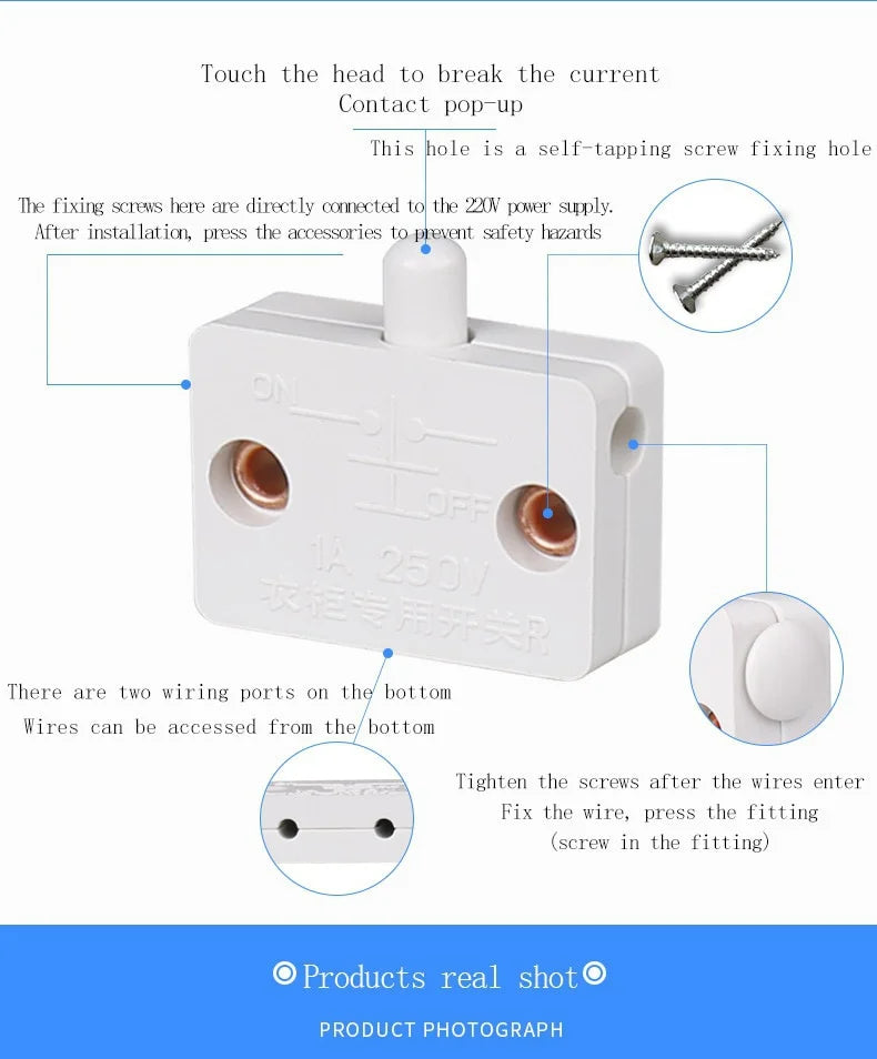 Closet Cabinet Light Switch