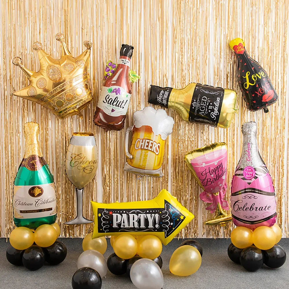 Big Champagne Foil Balloon