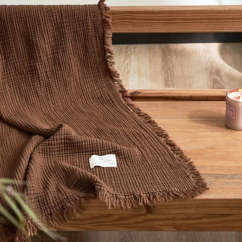 Soft Cotton Throw Blanket