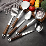 Wooden Handle Wok Spatula & Cooking Utensils