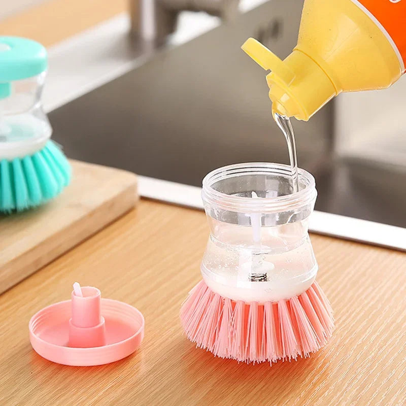 Dish Brush with Soap Dispenser