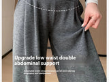 Wide-Leg Low-Waist Maternity Pants