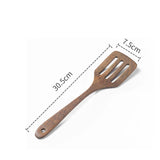 Wooden Handle Non-Stick Kitchen Utensil Set