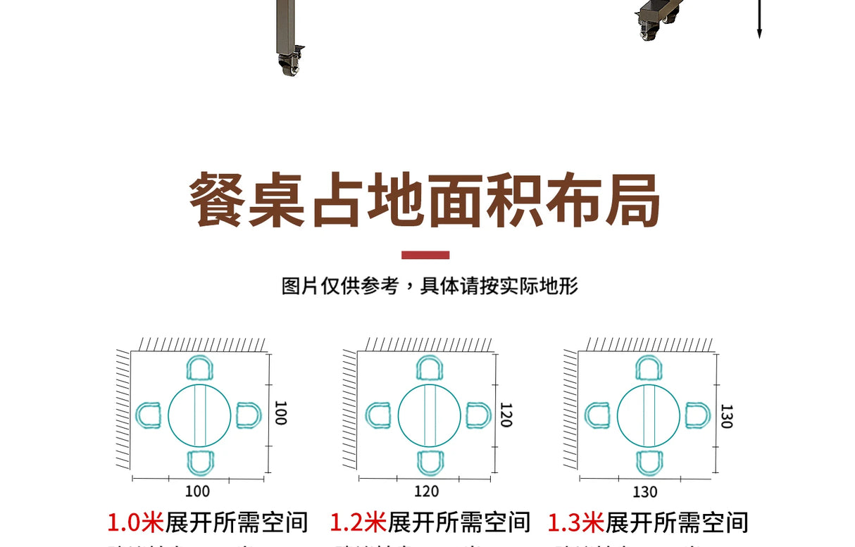 Round Foldable Dining Table