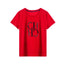 Embroidered Elegance Round Neck T-Shirt