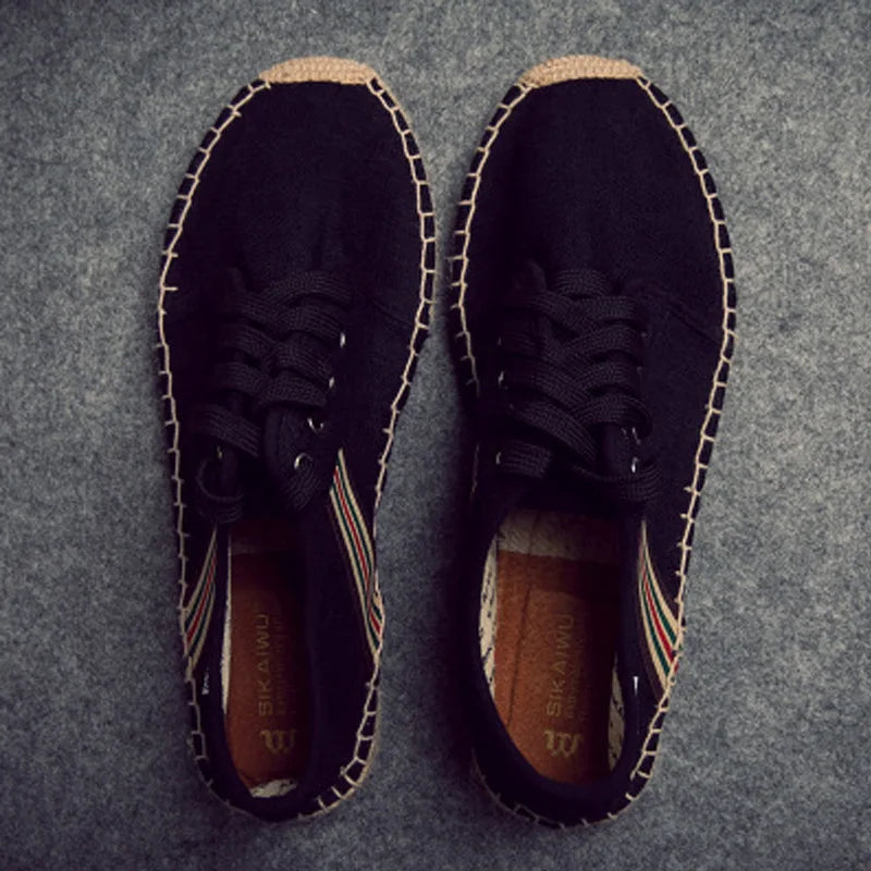 Men’s Luxury Casual Canvas Fisherman Shoes