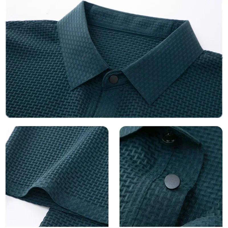 Men Ice Silk Polo Shirt