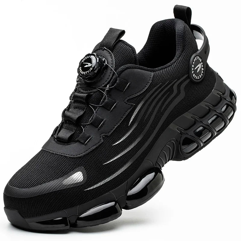 Men Rotating Button Safety Sneakers