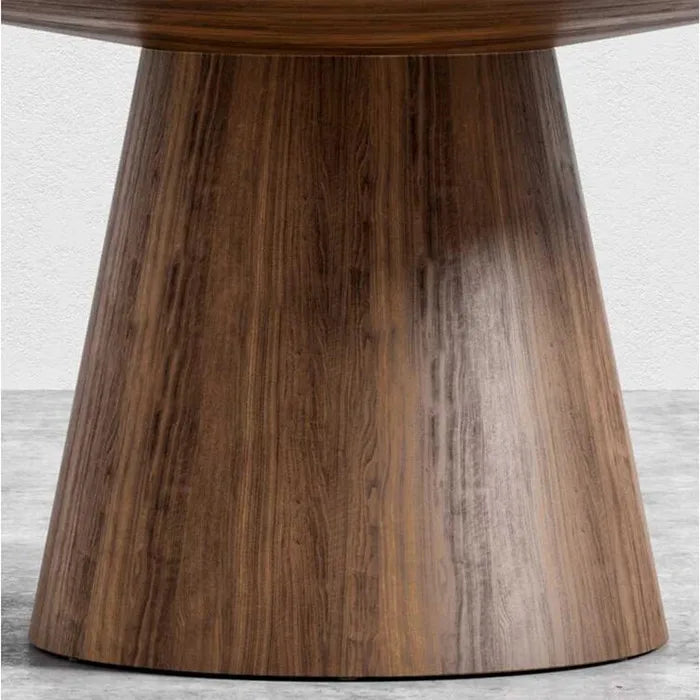 Round Walnut Dining Table