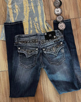 Miss Me Y2K Rhinestone Wide Jeans