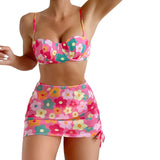 3PCS Push-Up Bikini Set