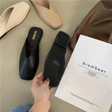Women’s Leather Flat Mules