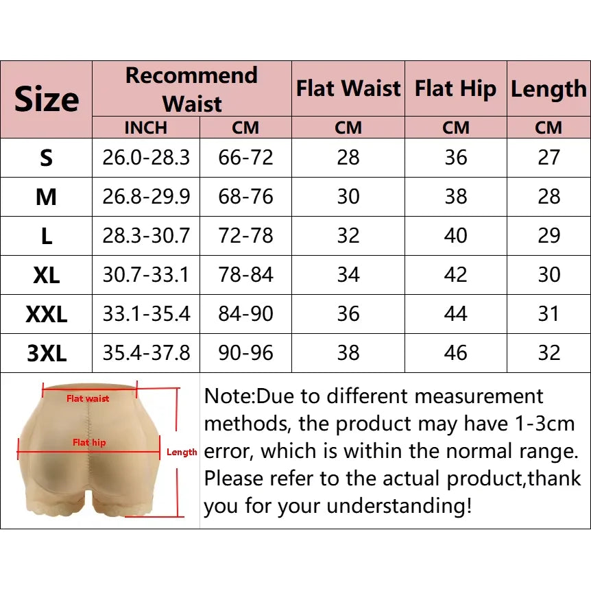 Women Padded Butt Lift Briefs