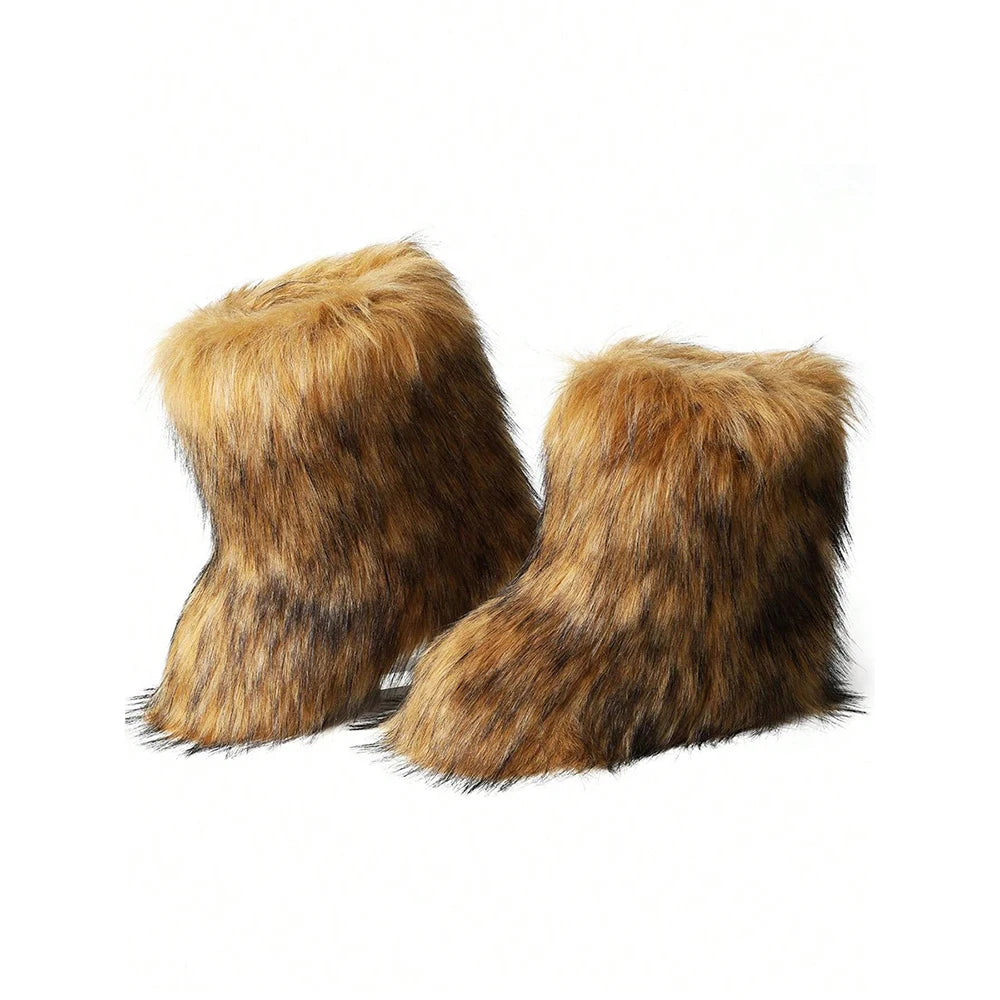 Y2K Fur Snow Boots