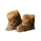 Y2K Fur Snow Boots