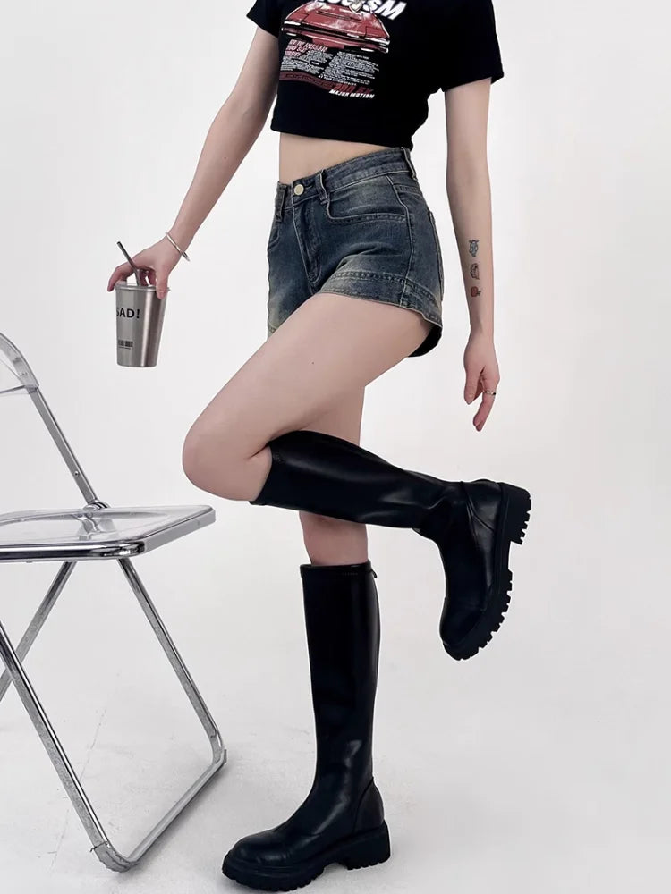 Women's Sexy Retro Denim Shorts